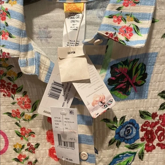 Agua Bendita Chrissy 1 Citrus Shirt Size XS, NWT - Picture 3 of 6